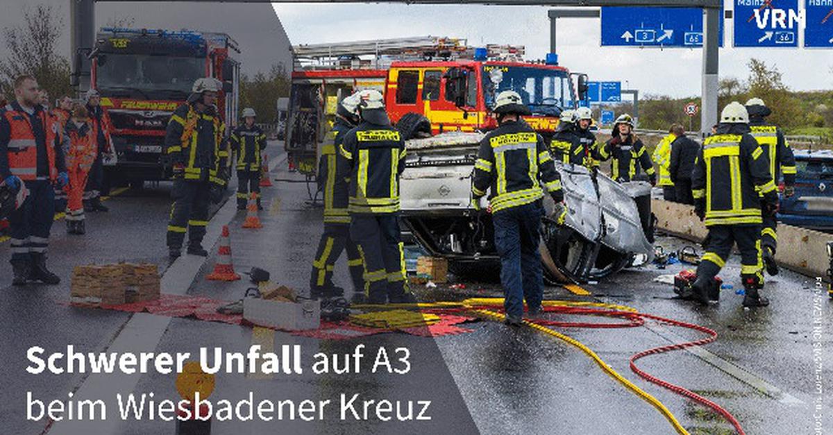 Schwerer Unfall Auf A Beim Wiesbadener Kreuz Wiesbadener Kurier