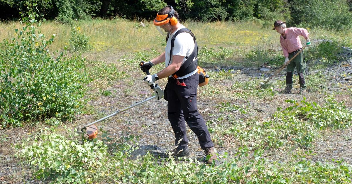 Arbeiten auf der Grube Rosit bei Nauroth