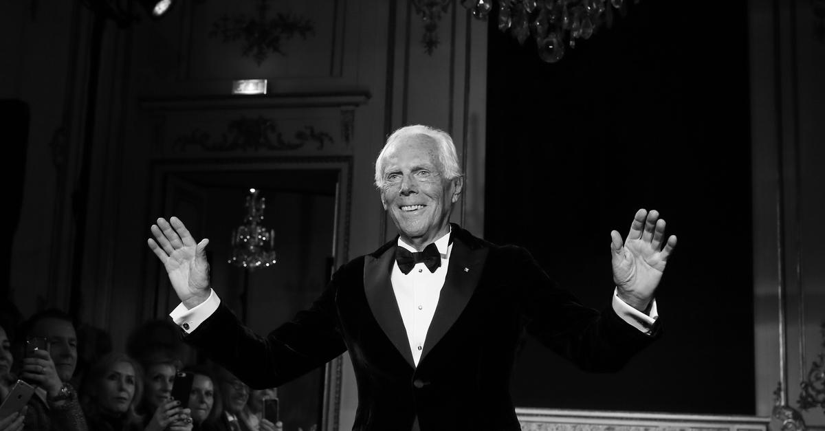 Italienischer Modedesigner Giorgio Armani gestorben