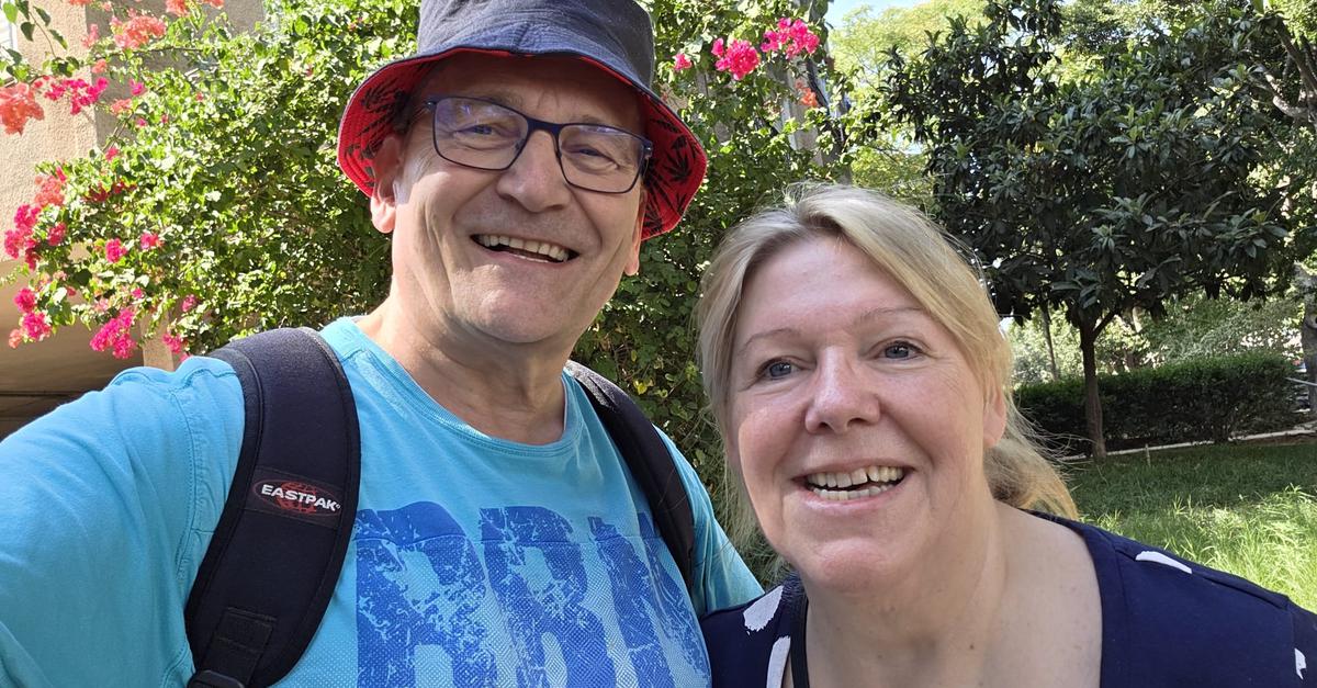 Wiesbadener Ehepaar im Shelter in israelischer Partnerstadt