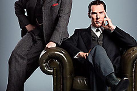 Dr. John Watson (Martin Freeman, li.) und Sherlock Holmes (Benedict Cumberbatch) befinden sich im Jahr 1895.  Foto: ARD Degeto/BBC/Hartswood Films