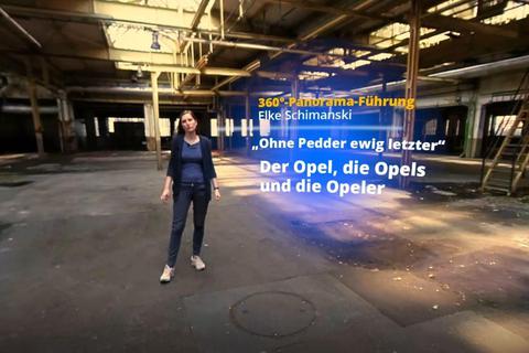 So sieht die digitale Führung des Serienauftakts auf den Spuren der Opel-Historie aus.Screenshot: Stadt- und Industriemuseum 