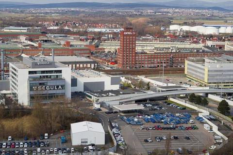 Luftbild vom Opel-Standort Rüsselsheim.  Archivfoto: Volker Dziemballa