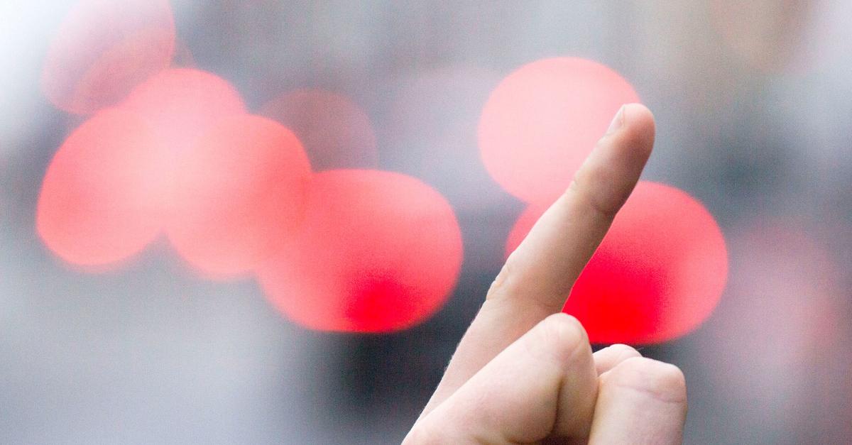 Mann-zeigt-Polizei-Mittelfinger-und-wird-festgenommen