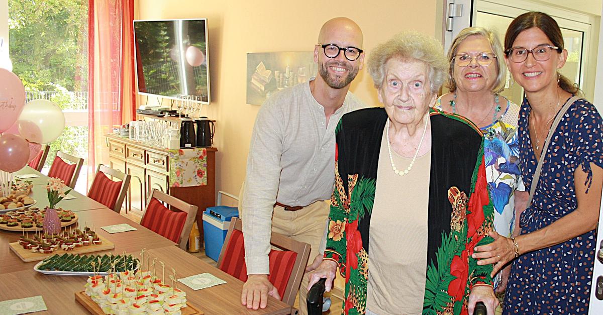 Anni Henle celebrates her 100th birthday in Hofheim senior residence
