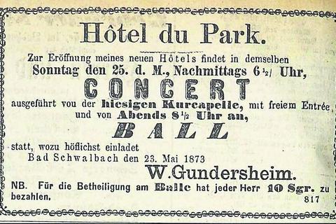 Pünktlich zum Start der Kursaison bekam Schwalbach ein neues Hotel. 