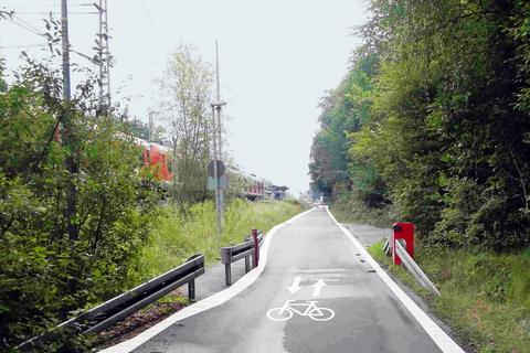 Damit Pendler aufs Rad umsteigen, fördert das Land Hessen den Bau von Radschnellwegen.Visualisierung: Regionalverband Frankfurt Rhein-Main 