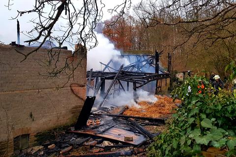 In Heidenrod hat es am Samstagmorgen gebrannt. Foto: Wiesbaden112