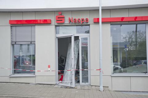 Geldautomaten Sprengung in der Naspa Niedernhausen