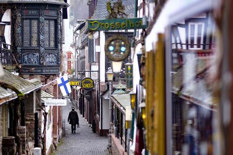 Die Drosselgasse in Rüdesheim.  Foto: Sascha Kopp / VRM Bild