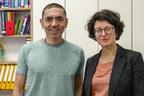 Ugur Sahin und Özlem Türeci, die Gründer der Mainzer Pharmafirma Biontech.  Archivfoto: hbz/Stefan Sämmer