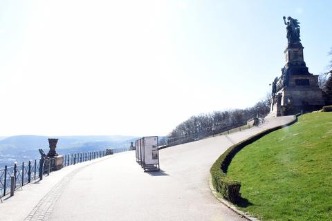 Das Niederwalddenkmal ist eine der Sehenswürdigkeiten im Rheingau, die am Wochenende gesperrt sind.  Foto: Heinz Margielsky