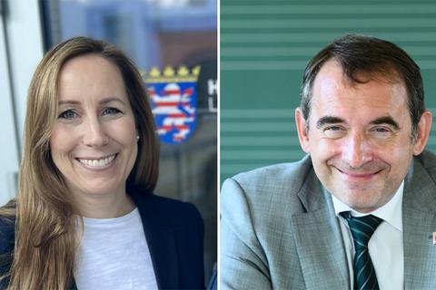 Direktkandidaten der Wiesbadener CDU für die Landtagswahl im Oktober 2023: Astrid Wallmann und Alexander Lorz.