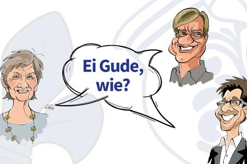 Elke Baade, Heinz-Jürgen Hauzel und Olaf Streubig babbeln wöchentlich in Wiesbadener Mundart munter drauf los.