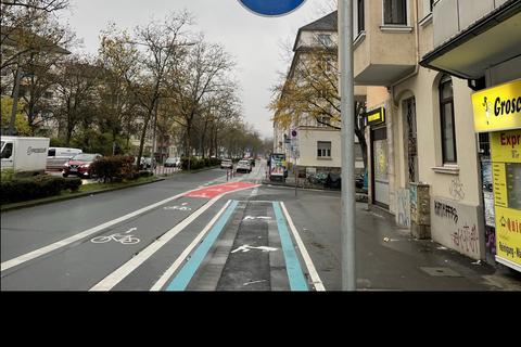 In der Klarenthaler Straße wurde eine neue Lieferzone angelegt.