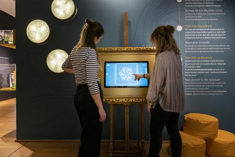 Interaktiv, witzig und einfallsreich: Der Aktionsraum "Experiment Ornament" am Museum Wiesbaden wurde von Studierenden der Hochschule Rhein-Main entwickelt.