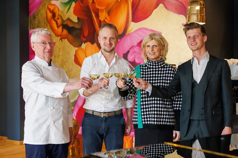 Bruno, Antoine, Nathalie und Henri Henrich (von links) betreiben ihr neues Restaurant als Familienunternehmen.