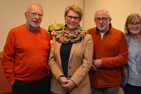 Die neue und die alte Führung der Wiesbadener Arbeiterwohlfahrt (von links): Wolfgang Hessenauer, Evelyn Pflugradt, Franz Betz und Christa Enders.