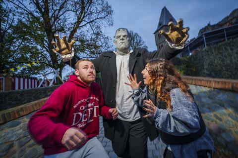 In Südhessen findet in diesem Jahr wieder das Grusel-Festival auf Burg Frankenstein statt. Foto: dpa