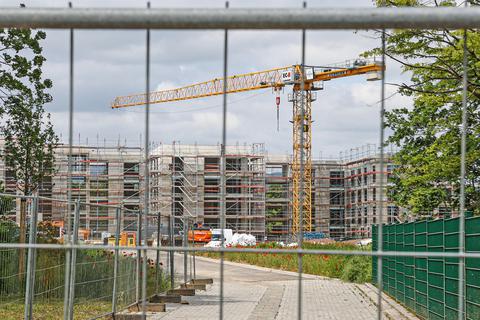 Das neue Wohngebiet „Kärntner Viertel“ neben dem Gräselberg.