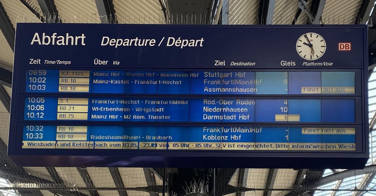 S-Bahn-Ausfälle in Mainz und Wiesbaden: Pendler frustriert