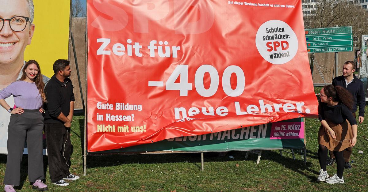 Wiesbaden: Banner der Grünen Jugend soll Hessens Bildungspolitik infrage ...