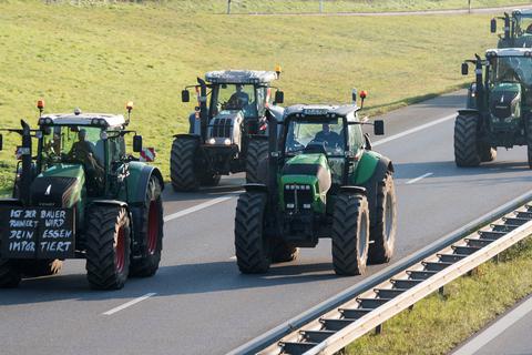 Landwirte wollen am Dienstag in Wiesbaden gegen die Agrarpolitik demonstrieren. Symbolfoto: dpa