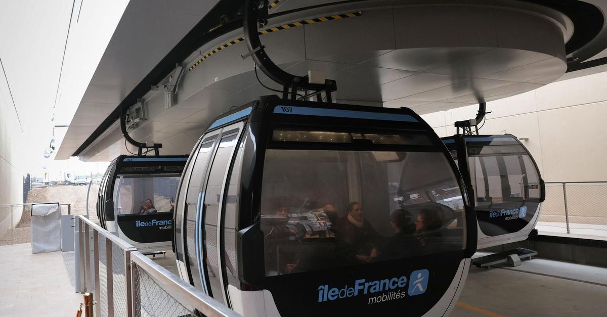 Kilometerlange Seilbahn eröffnet bei Paris