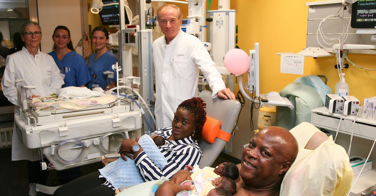 „Medizinische Rarität“: Fünflinge in Berlin geboren