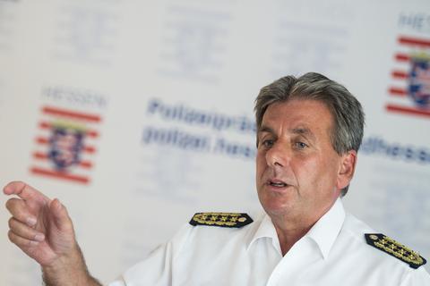 Landespolizeipräsident Udo Münch. Foto: dpa