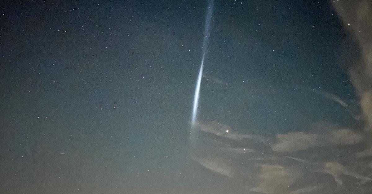 Ungewöhnlich großer Lichtstreifen am Himmel - Rätsel gelöst