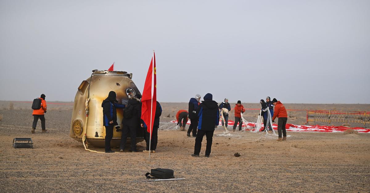 Chinas-besch-digtes-Raumschiff-wieder-auf-Erde-gelandet