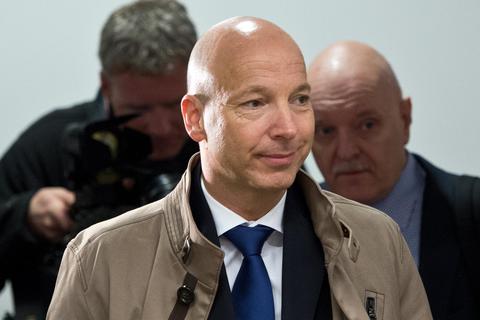 Christopher Jahns während des früheren EBS-Prozesses im April 2013 vor dem Landgericht Wiesbaden. Foto: dpa
