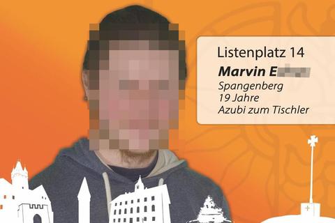 Auf diesem Flyer warb die CDU Spangenberg vor der Kommunalwahl für ihre Kandidaten, darunter Marvin E. Foto: CDU Spangenberg