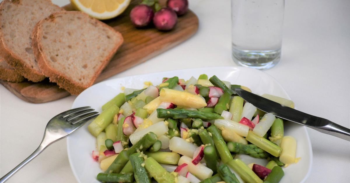 Sommerliches Rezept: Lauwarmer Spargelsalat Mit Radieschen