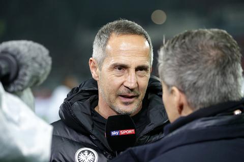 Eintracht-Trainer Adi Hütter. Foto: dpa
