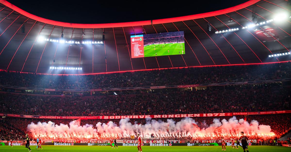 Pyrotechnik beim Bayern-Spiel: Fan und Polizist verletzt