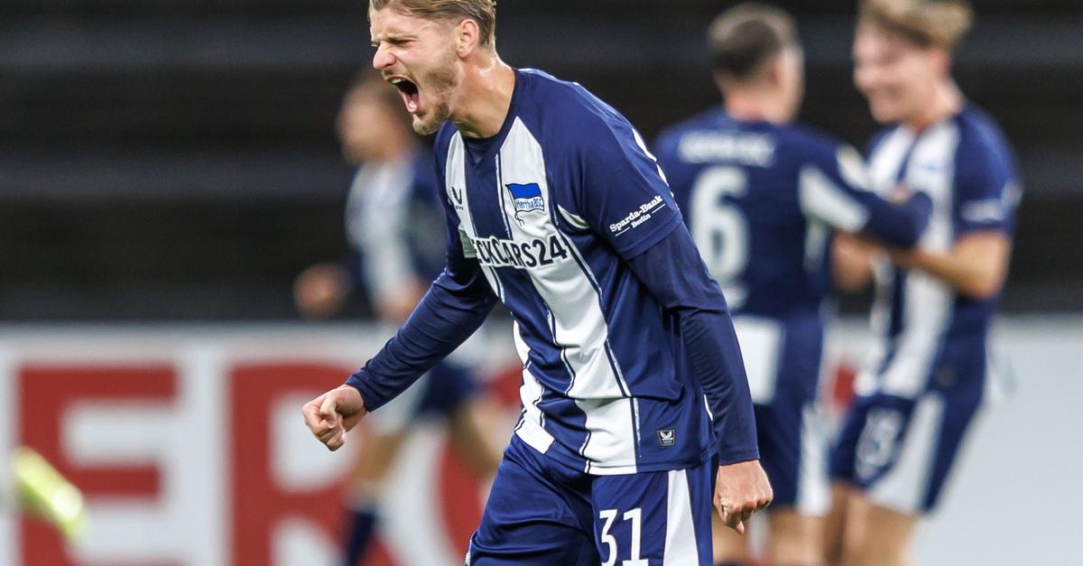 Angstgegner Elversberg besiegt: Hertha im Achtelfinale