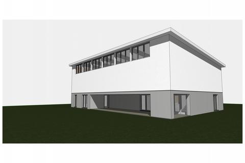 So oder so ähnlich könnte im Sommer 2021 das Dojo von Kim-Chi Wiesbaden in Gräselberg aussehen. Das Dojo dient künftig als Wettkampfstätte. Visualisierung: Architekten Melachrinos und Schlitt PartG mbh 