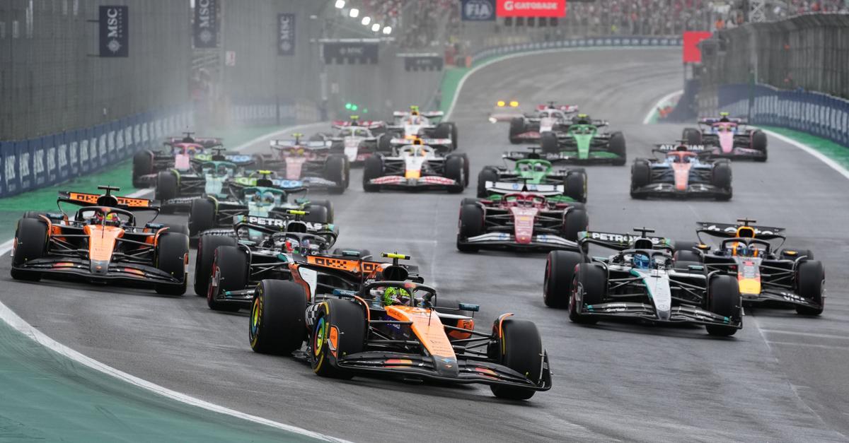 Lando Norris zmagal v sprintu v Braziliji, Piastri odstopil zaradi nesreče