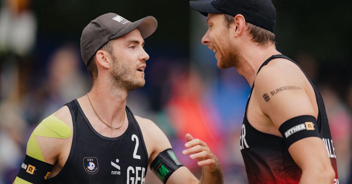 Beach-Duos feiern Coup: Deutsche Männer im WM-Viertelfinale