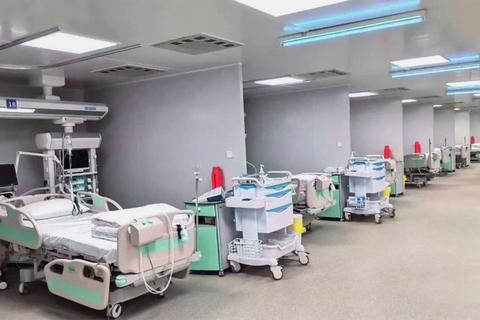 Diesen Bodenbelag in einer Klinik in Wuhan hat Nora Systems aus Weinheim geliefert. Foto: Nora Systems 